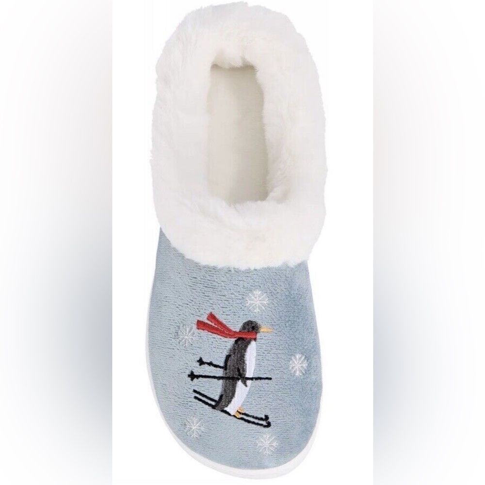 Charter Club Women's Blue and Grey Slippers